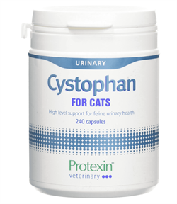 Cystophan. Kosttilskud sikrer optimal støtte til sunde urinveje hos kat. 240 kapsler